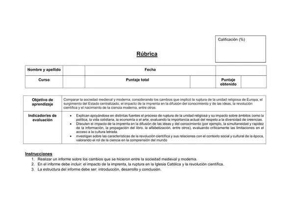 Rúbrica cambios Edad Media/Edad Moderna