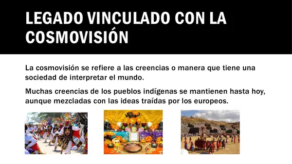 Presentación Legado civilizaciones americanas