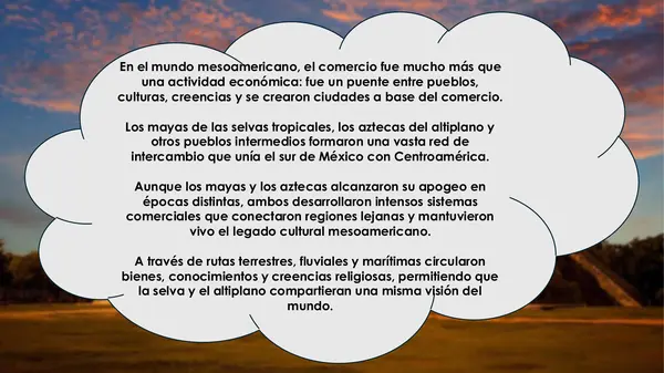 Comercio Maya y Azteca