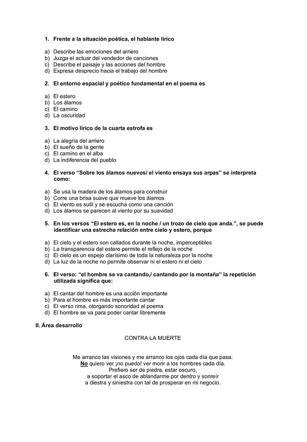 Identificar actitudes del hablante lírico actividad complementaria