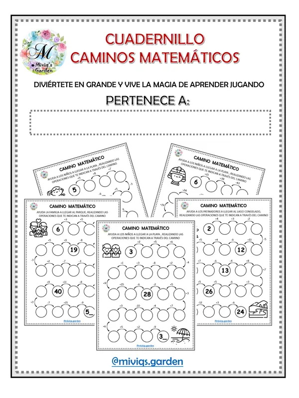   Caminos Matemáticos (Suma y Resta)