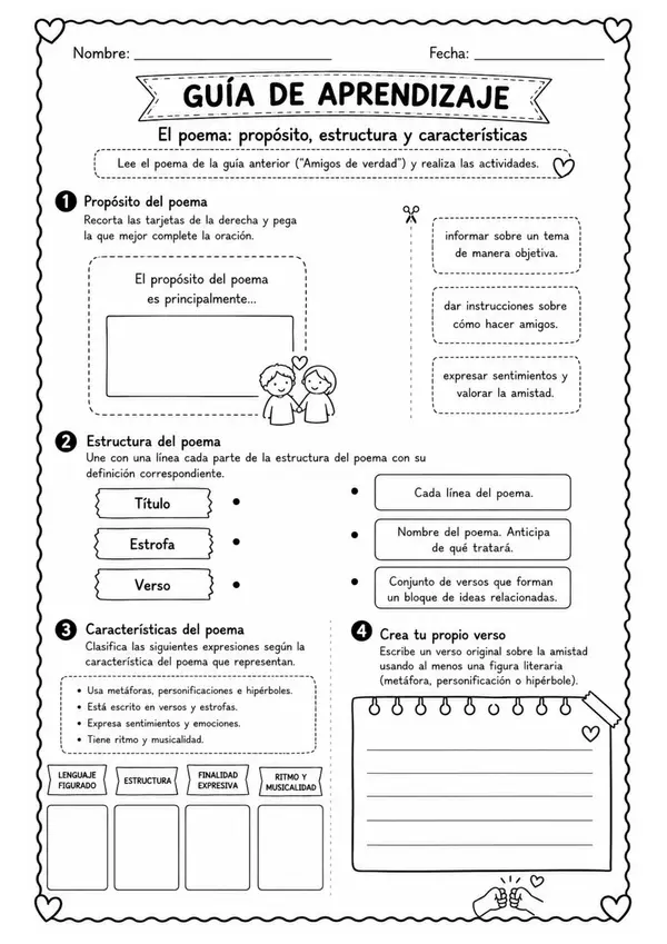 Pack de recursos: El poema 