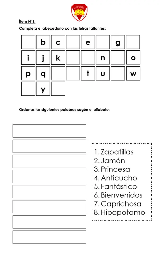 Evaluación sumativa de Lenguaje y comunicación 