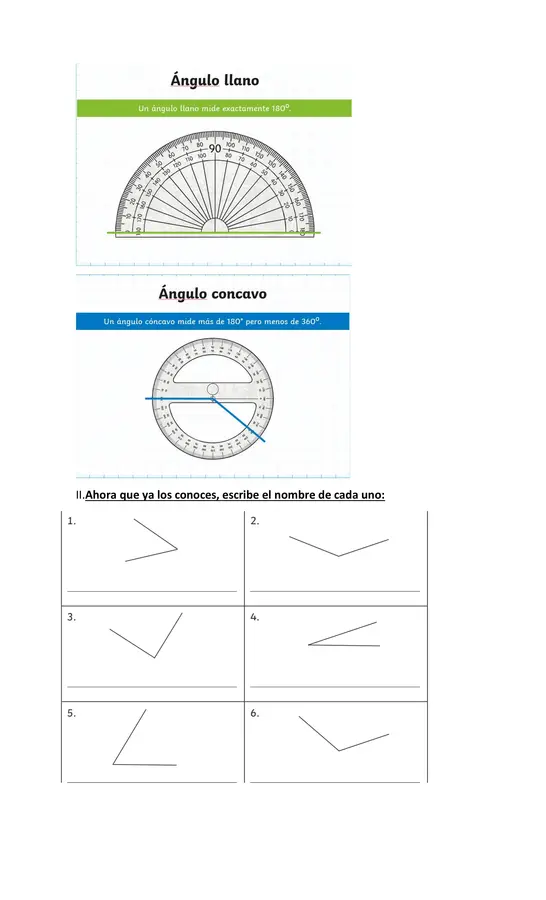 Guía de ángulos 4° básico.