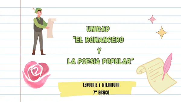 Unidad  5 "El romancero y la poesía popular"
