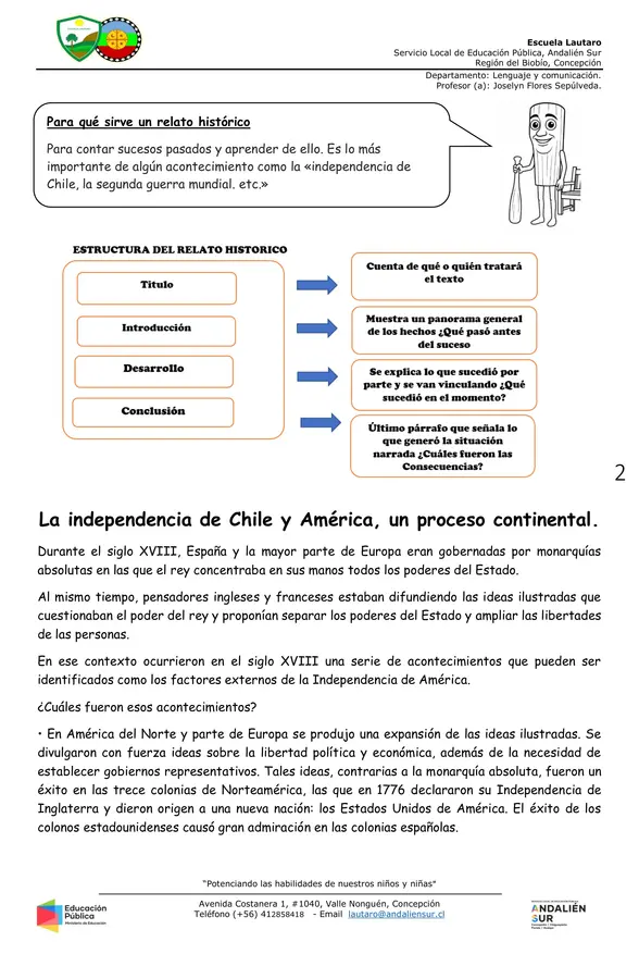 Relato Histórico. 