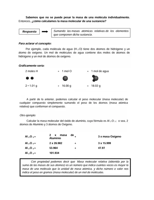 Calcular la masa molar 