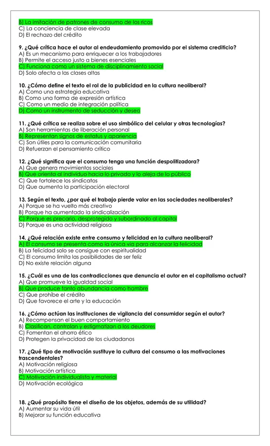 Prueba Lectura - El consumo te consume