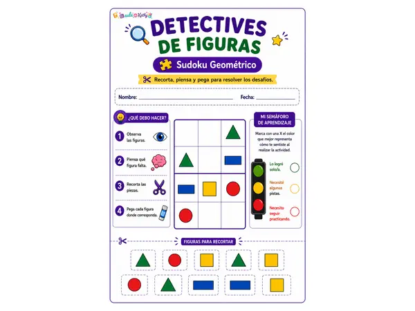 🧩 Detectives de Figuras: Sudoku Geométrico