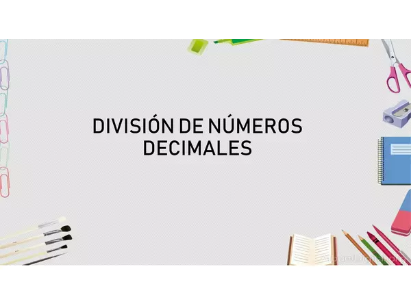 División de decimales 