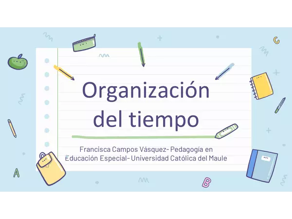 Organización del Tiempo