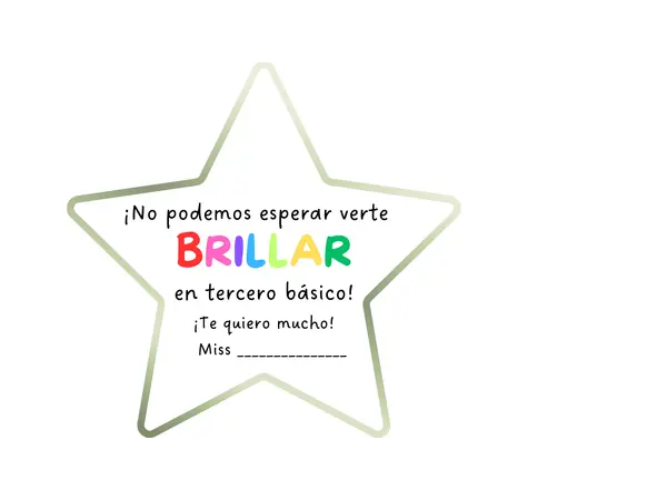 Regalo fin de año estudiantes segundo básico