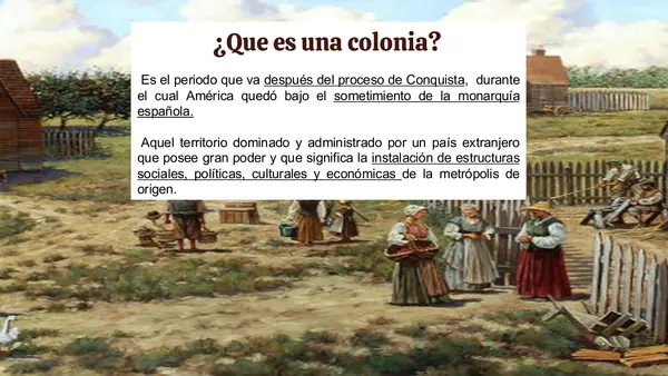 Forma de trabajo colonial 8º basico
