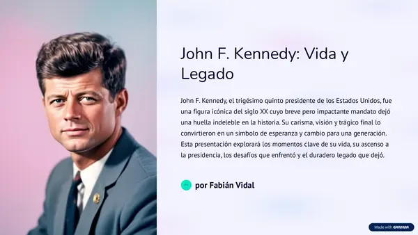 PowerPoint de John Kennedy
