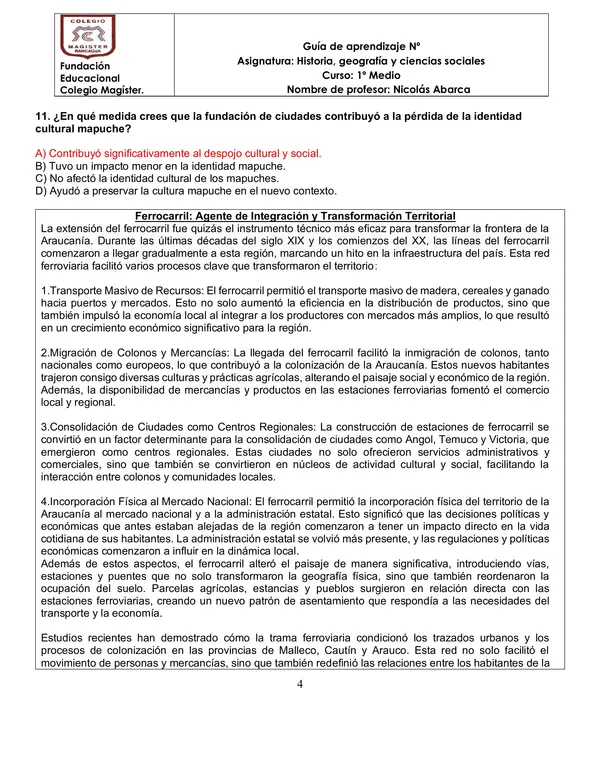 La ocupación de la araucania y la política de Estado