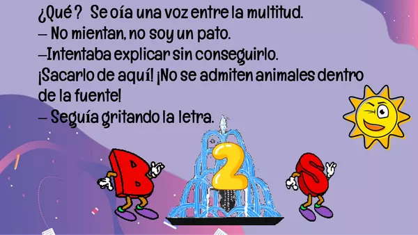 Comprensión lectora ¡Soy el número 2! ¡No soy un pato! 