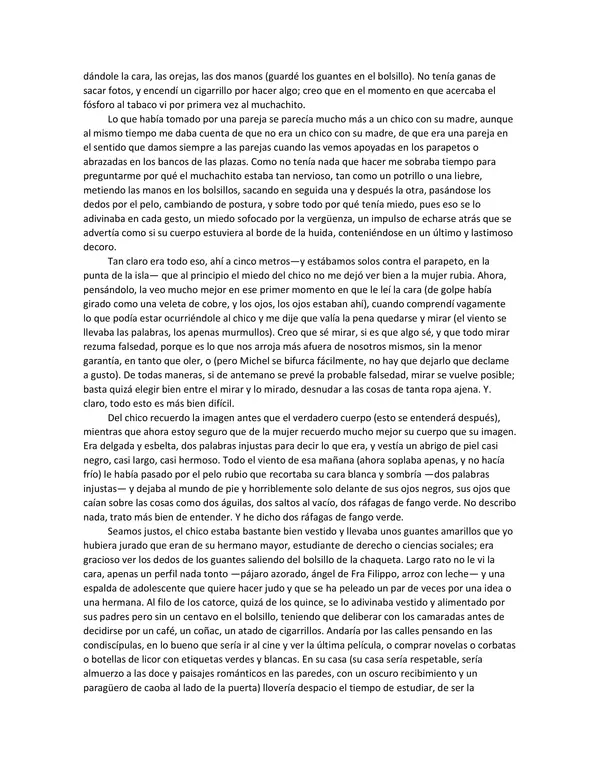GUIA "Las babas del diablo" de Julio Cortázar, lenguaje, cuarto medio