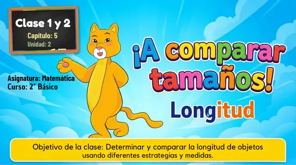 Clase 1 y 2 Capítulo 5 Unidad 2 Longitud "Como Comparar" 2° Básico