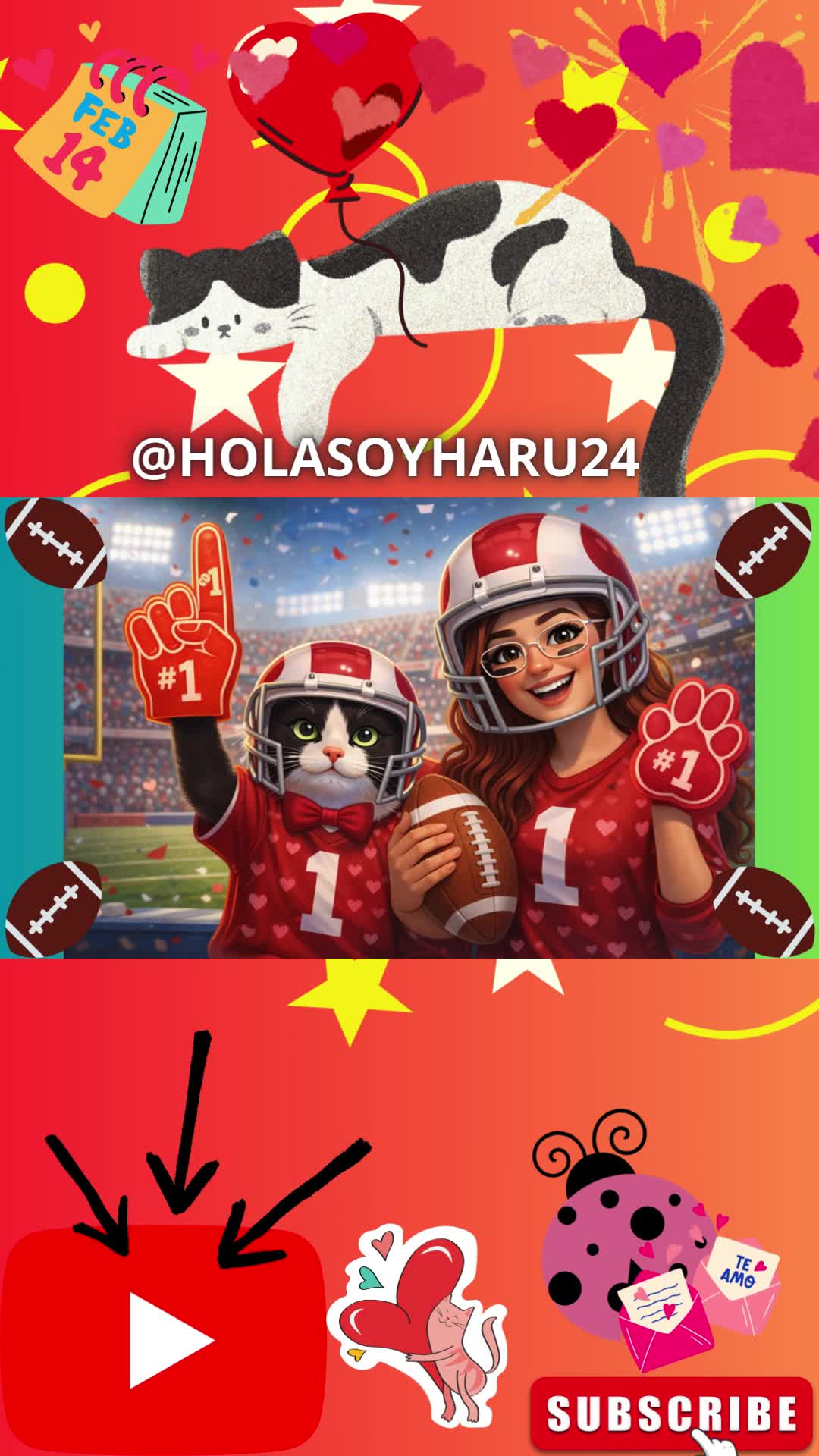 FÚTBOL AMERICANO 🏈😉 #HolaSoyHaru24 Aprende con Haru: