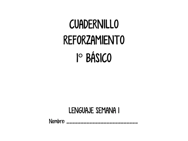 Apoyo Lectoescritura - Tomo 1
