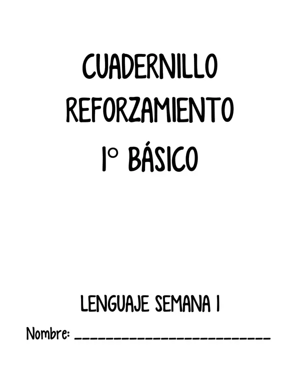 Apoyo Lectoescritura - Tomo 1