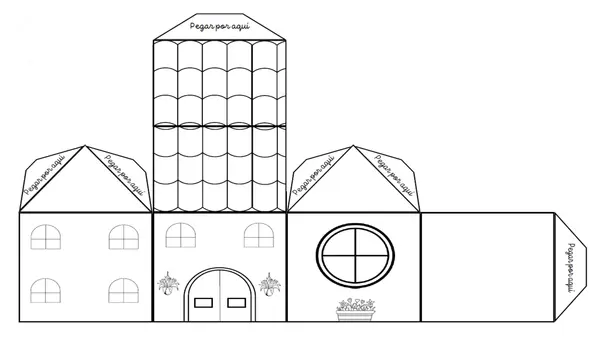 Maqueta casas y edificios para armar (ciudad)