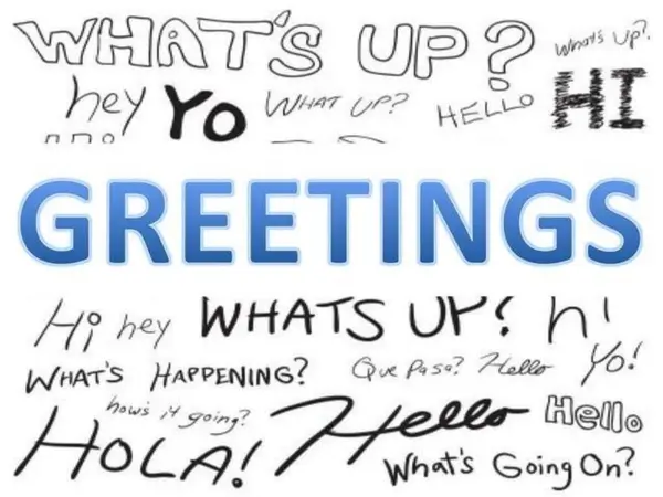 english greetings