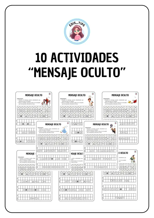 10 ACTIVIDADES - MENSAJE OCULTO