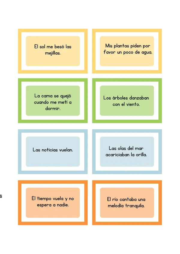TARJETAS de FIGURAS LITERARIAS 