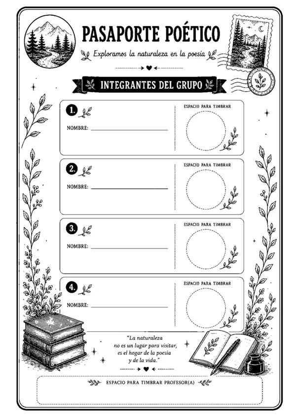 Pasaporte lector - poesía (8 básico)