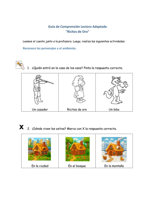 Guía Ricitos de oro adaptada