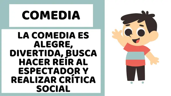 PPT SUBGÉNEROS DRAMÁTICOS (COMEDIA, TRAGEDIA, DRAMA) | profe.social