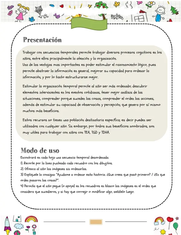 Cuadernillo de estimulación cognitiva niños desde 6 a 12 años