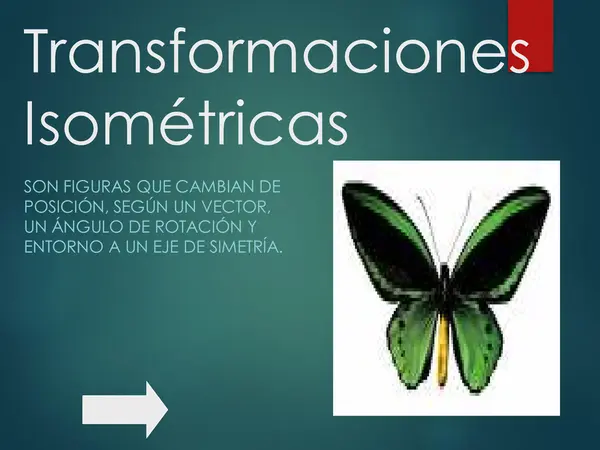 PPT TRANSFORMACIONES ISOMETRICAS, MATEMATICAS, PRIMERO MEDIO