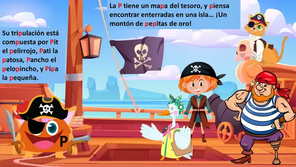Cuento "La letra P es pirata"