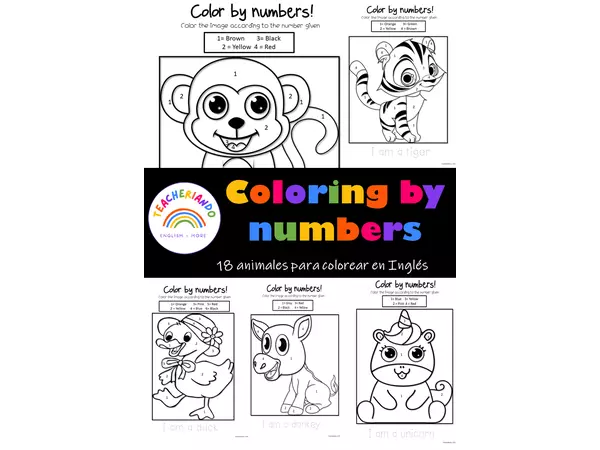 Coloring by numbers - Animals edition 