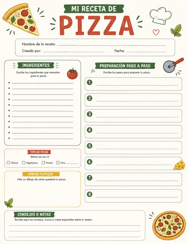 Mi Receta de Pizza 