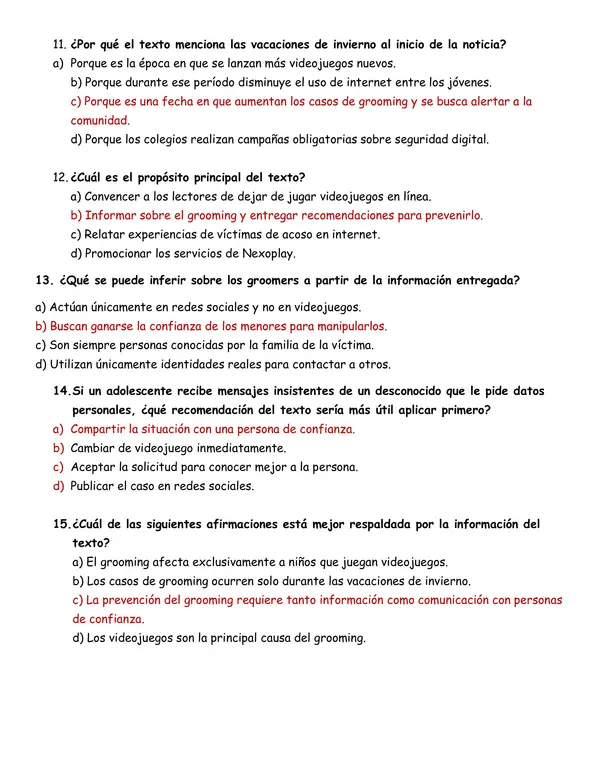 Evaluación del libro "Mala Conexión" 
