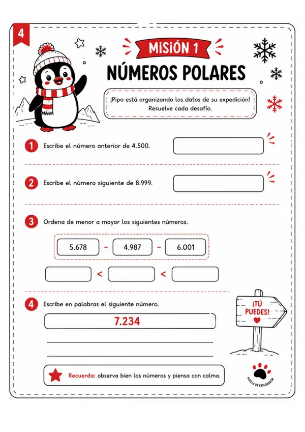 Cuadernillo de Vacaciones de Invierno. matemáticas 3° y 4° Básico