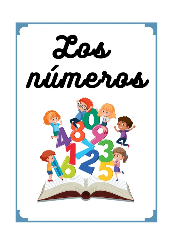 Guía, cuadernillo con actividades sobre Los números - En español
