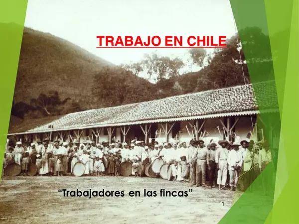 Presentacion el Trabajo en chile, HISTORIA, TERCERO MEDIO