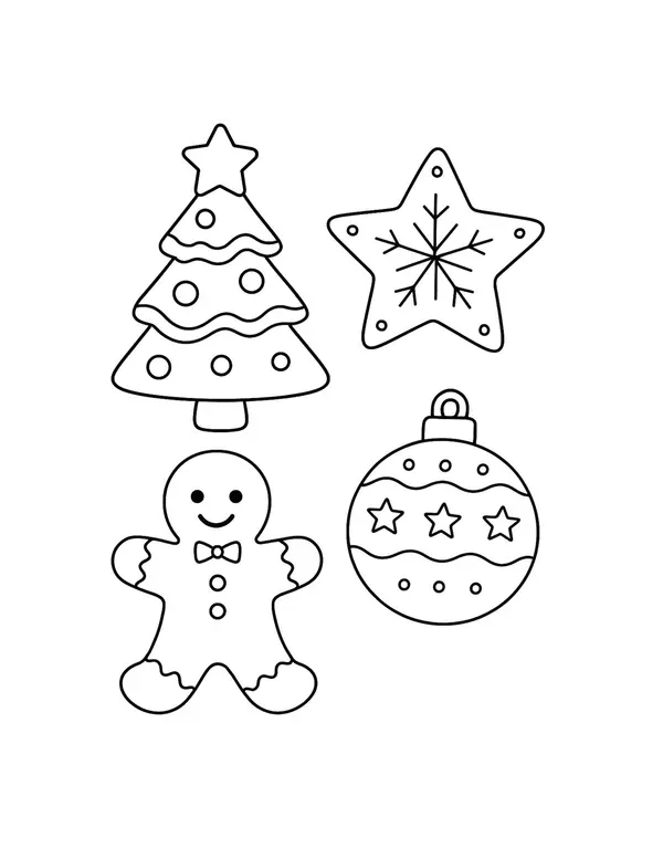 30 Dibujos navideños para colorear