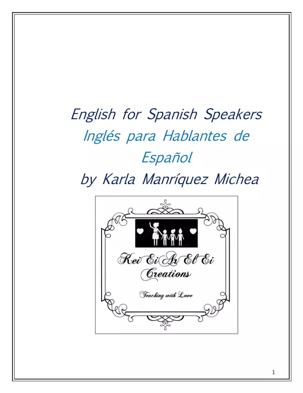 English For Spanish Speakers"