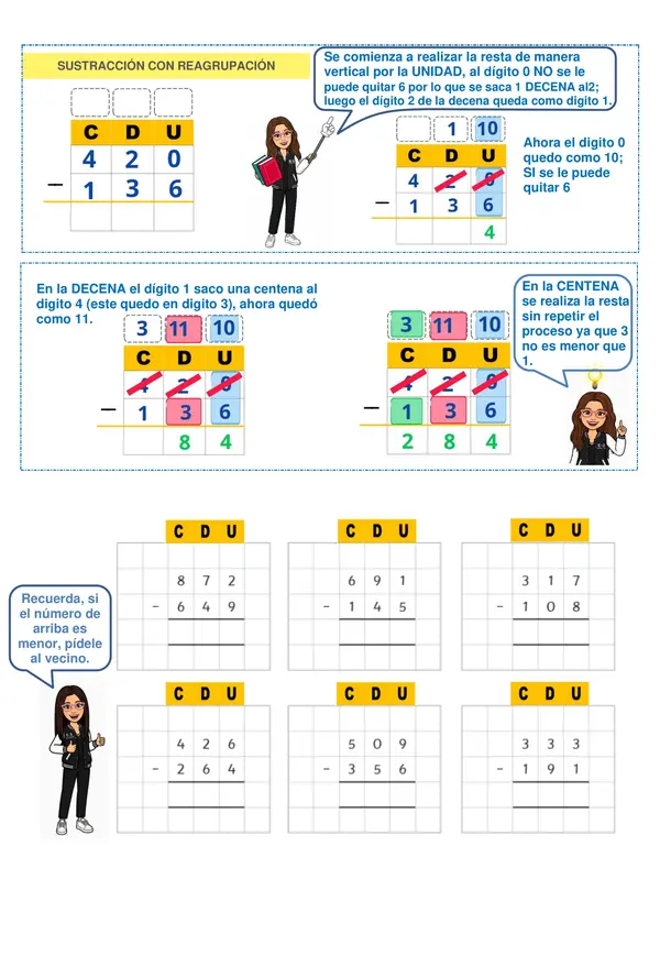 Guia formativa "Resta con y sin canje"