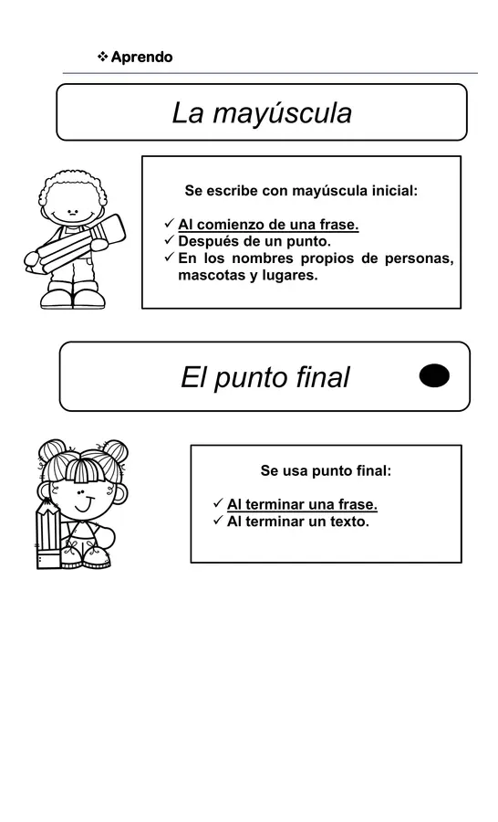 Creación de frases 1° básico