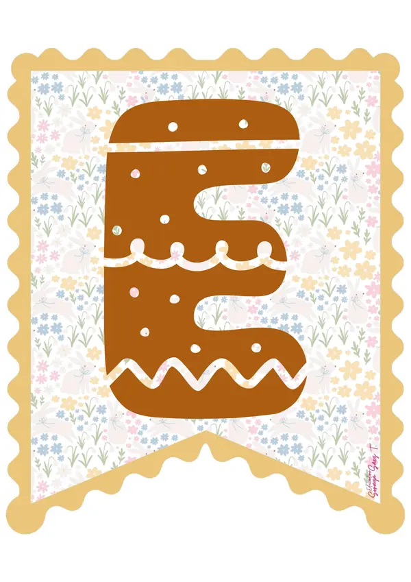 Banderín Feliz Pascua