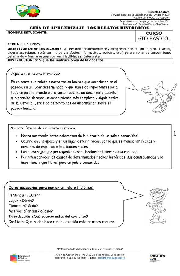 Relato Histórico. 