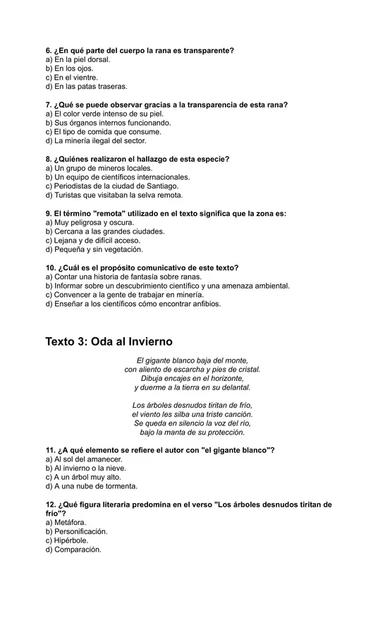 Ensayo Tipo SIMCE 6° Básico