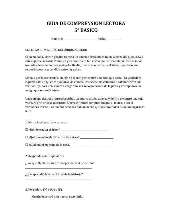 comprensiópn lectora
