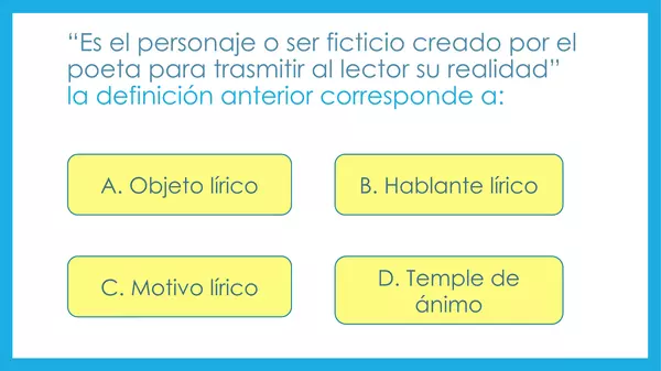 Trivia "Género lírico"